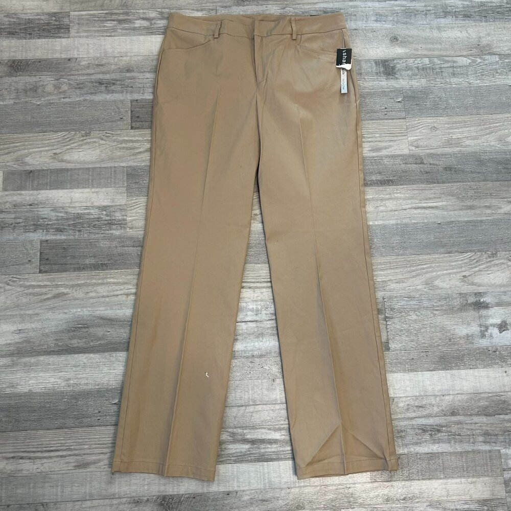 Sharagano NWT Beige Long Length Wide Leg Pants Women's P22